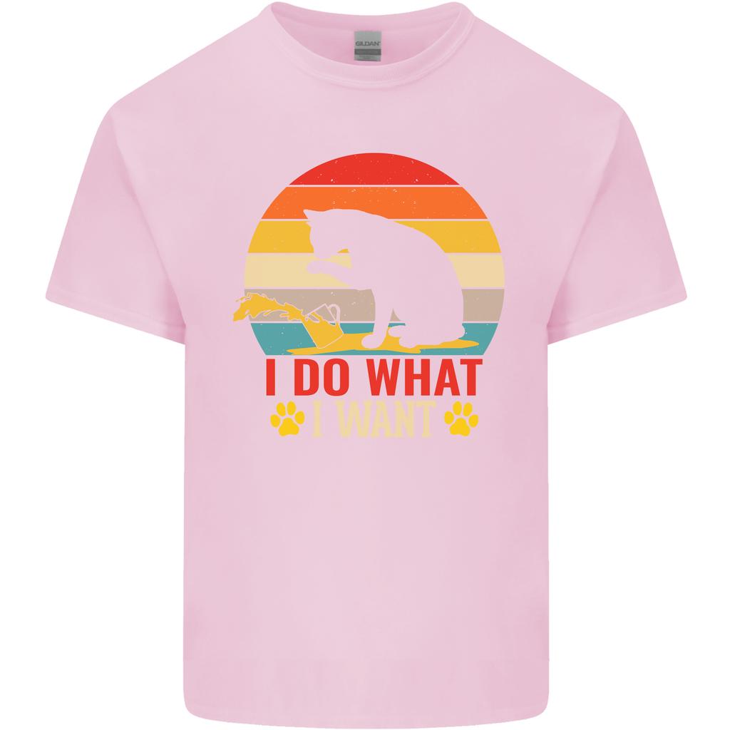 Cat I Do What I Want Funny Kitten Lover Unisexs Light Cotton TShirt