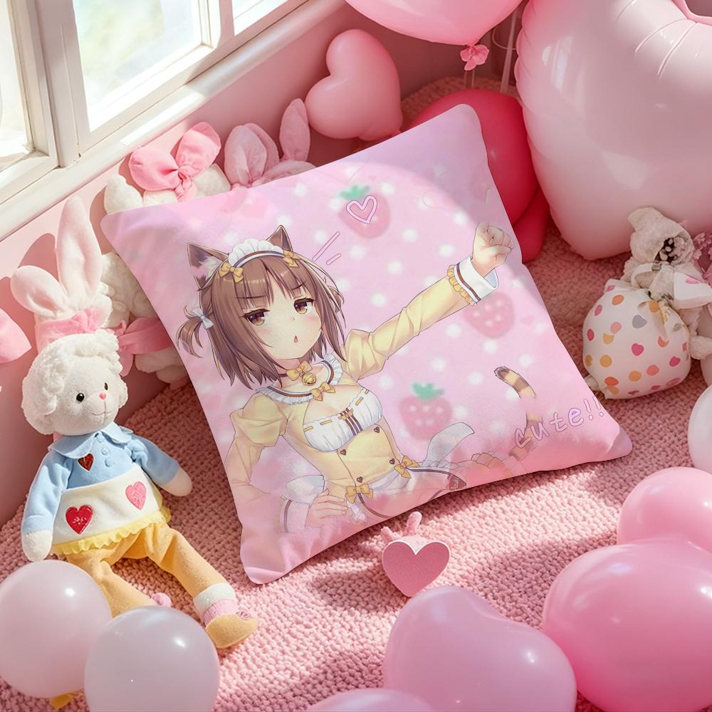 Anime Cat C-catman cartoon Cushion Cover Pattern Printed Pillowcase for Living Room Sofa Cushion Cover & Bedroom Decor