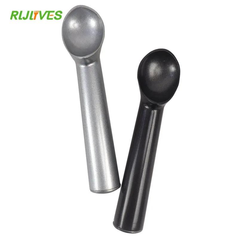 Ice Cream Tools Portable Aluminum Alloy Non-stick Anti-feeze Ice Cream Scoop Spoon For Home Kitchen Accessories