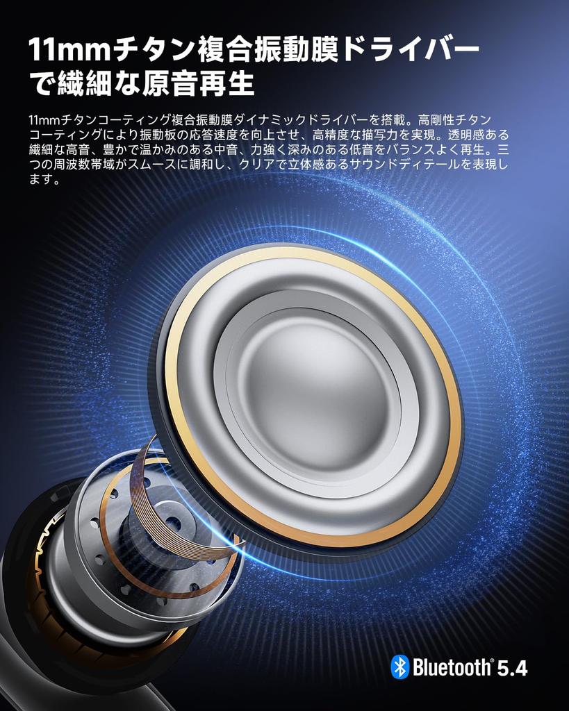2025 SUMMER Gold Award EarFun Air Pro 4i Wireless Bluetooth 50dB Hybrid LDAC 3D 11mm Titanium Composite Diaphragm Up to 40 Hours of AI Wireless IP55