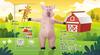 DAIFUQIHUA Inflatable Pig Costume Full Battery or USB Includes Fan and School Cultural Christmas Set, Body, Air-Filled, Durable, Waterproof,