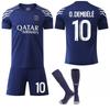 2024-25 Baolan No. 7 Mbabpe 10 Dembele Football Jersey Set 30 Paris Three Away Games