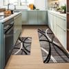 2pcs Textured Design Kitchen Mats, Creative Lines Print Throw Carpets, Washable Hallway Runner Rugs,  Farmhouse High Traffic Area