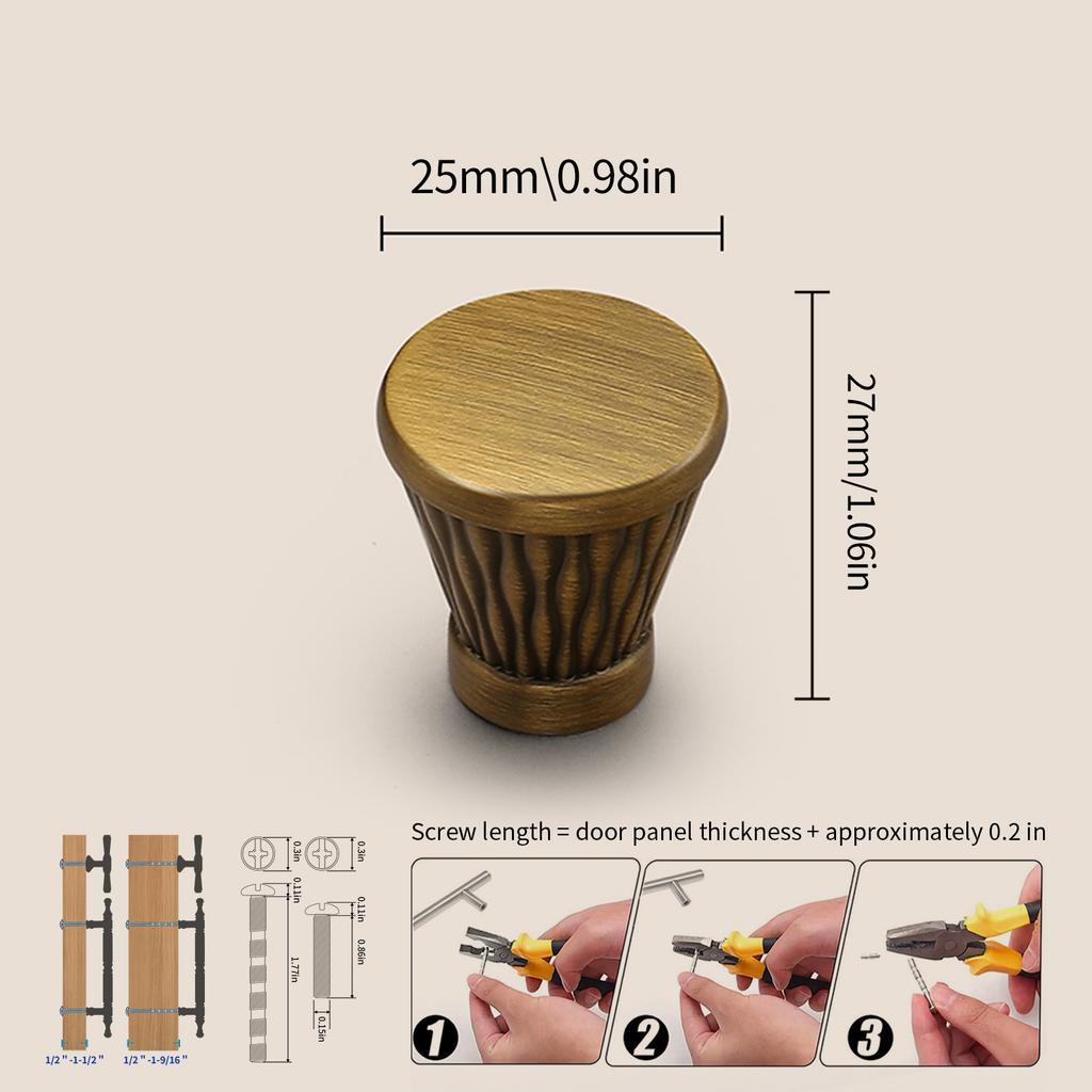 Modern Single-Hole Zinc Alloy Round  Pulls Cupboard Wardrobe TV Cabinet Entryway Cabinet Nightstand Handle Furniture Hardware
