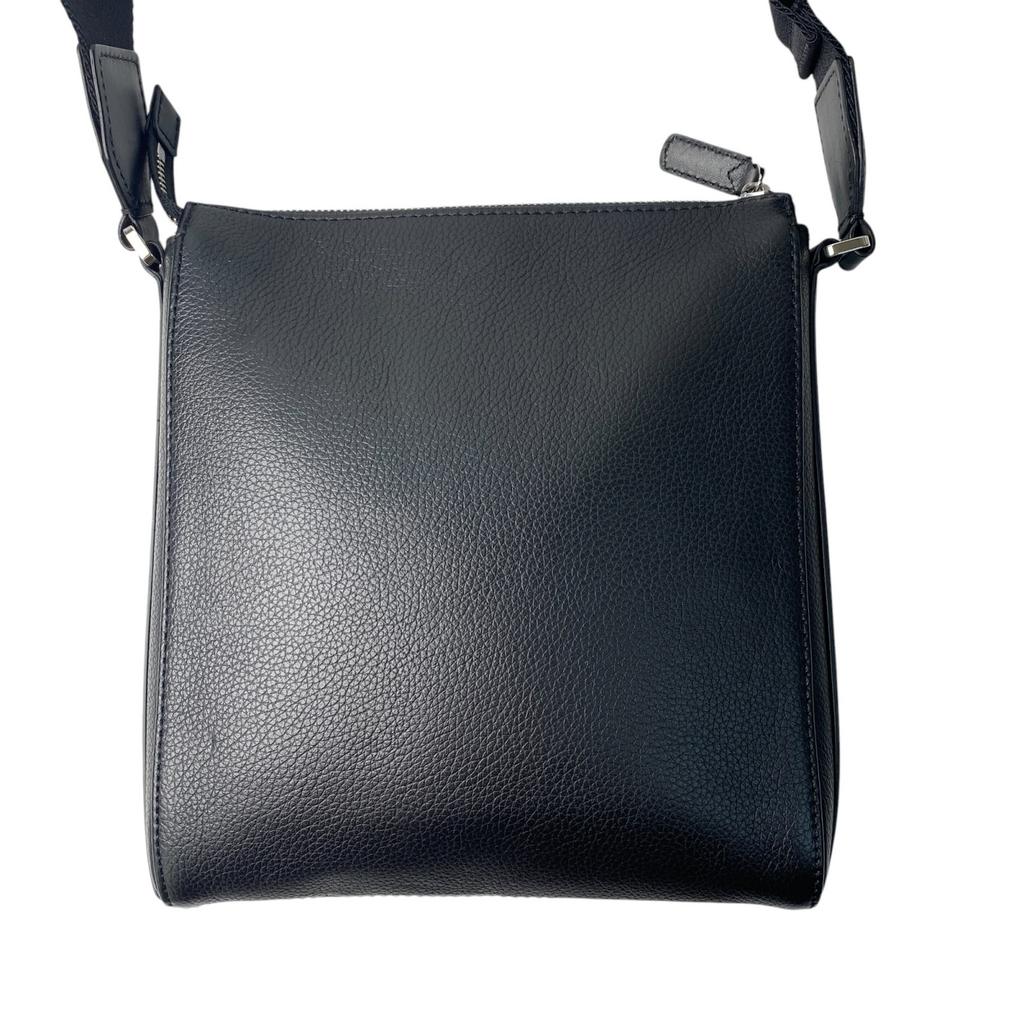 Used MONTBLANCShoulder Bag Black Leather Mens