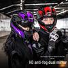 Męski/Damski Zimowy Ciepły Elektryczny Kask Samochodowy - Całoroczny Pełny Kask Motocyklowy