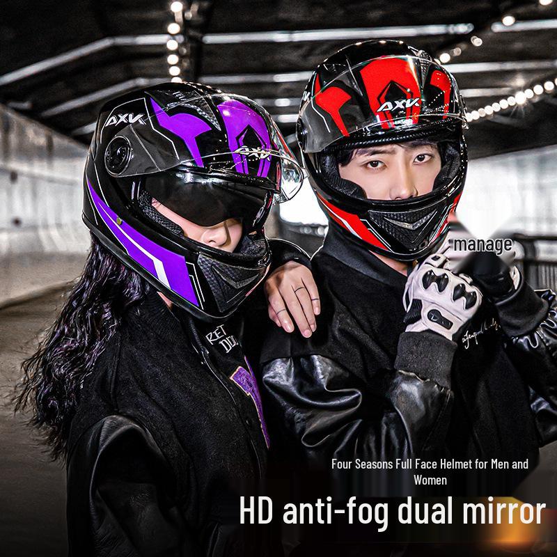 Męski/Damski Zimowy Ciepły Elektryczny Kask Samochodowy - Całoroczny Pełny Kask Motocyklowy