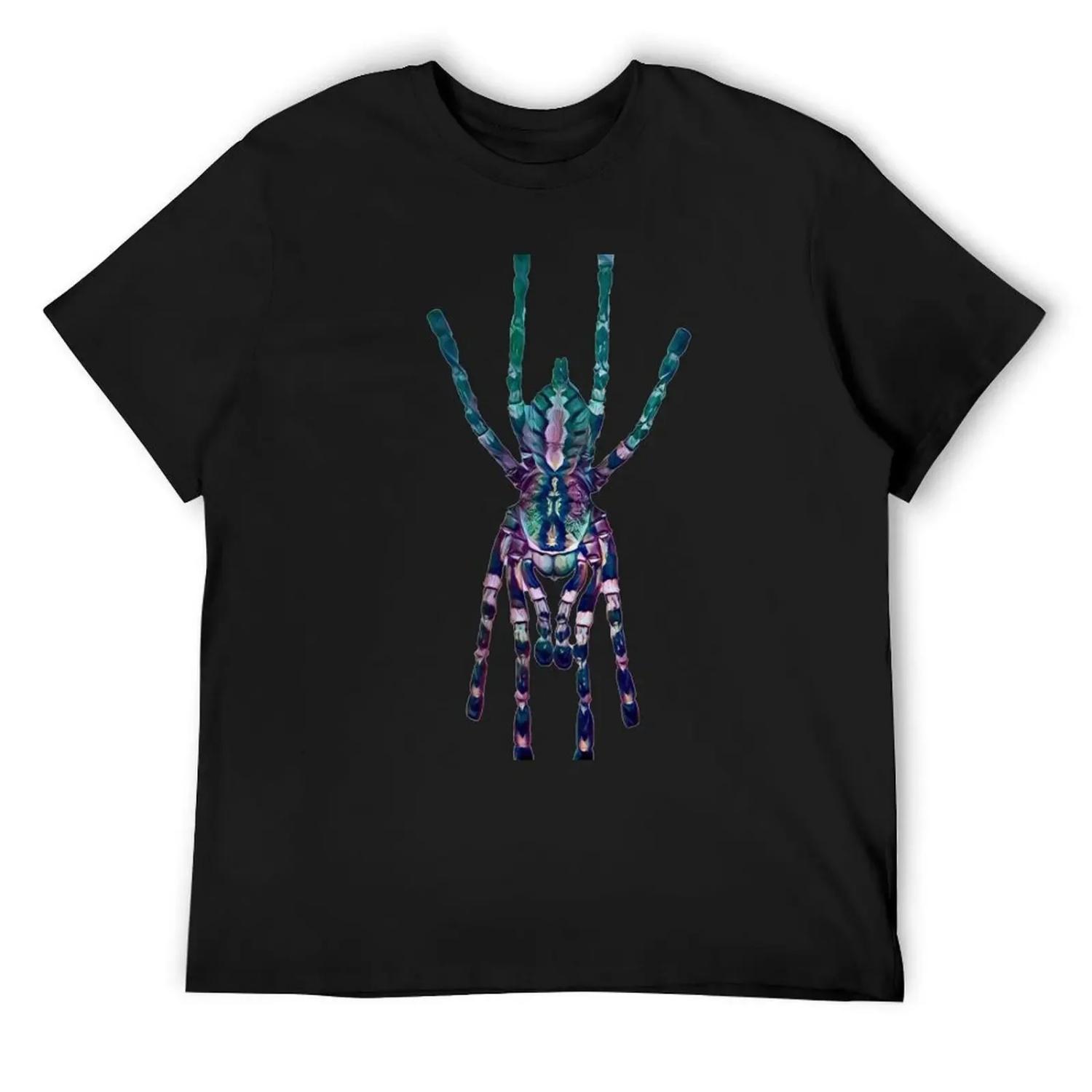 Poecilotheria regalis T-Shirt Anime t-shirt funny meme t-shirts anime shirt quick drying mens designer clothes S чёрный