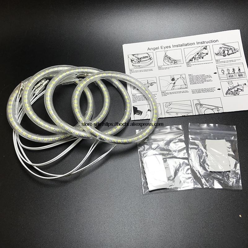 HochiTech for Volkswagen VW Touareg 2003-2006 Ultra bright SMD white LED angel eyes 12V  ring kit daytime running light DRL