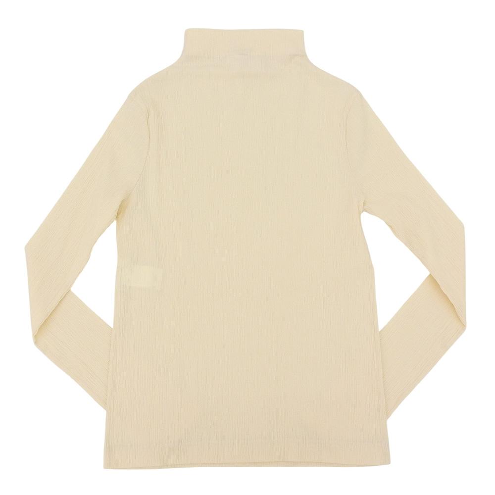 Jil Sander Women's High Neck Top, Ivory, Size 34, JSPU707057 Tops 34 IvoryUsed