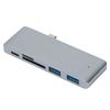 Přenosný USB C Hub 5 v 1 PD Rychlý Multi Port Rozšíření USB C Adaptér pro MacBooks pro Tablet