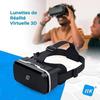 Casque de réalité virtuelle - nk - compatible iphone &amp; android - vision 360° - réglage pupillaire - noir