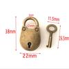 Wedding Decorative Zinc Zinc Zinc Alloy with Key Bear Shape Locks Archaize Padlock Bear Head Lock Hardware
