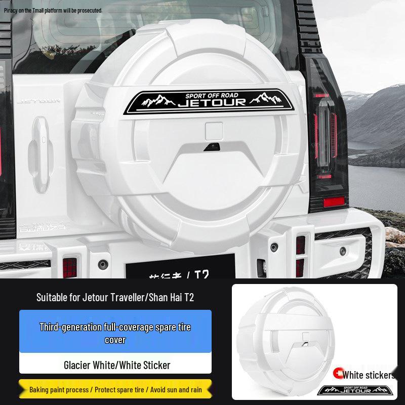 Enhanced Jetour Traveler ShanHai T2 Full-Size Thick Tire Cover with Light