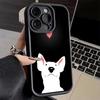 Phone Case for iPhone 17 Air 16E 15 16 Pro Max Bull Terrier Dog Cute Puppies Cover 14 Plus 13 12 Mini Soft Shell Silicone Fundas