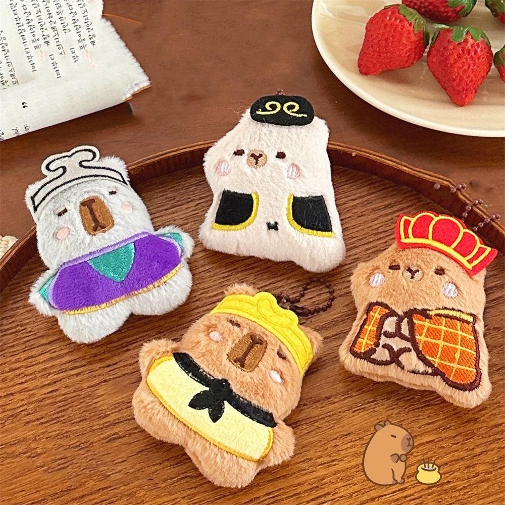 Monkey King Capybara Plush Toy Keychain Journey To The West Capibara Fluffty Doll  Kids/Children