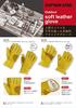 Captain Stag (CAPTAIN STAG) Outdoor Camping BBQ Gloves, Leather Gloves, Thick Soft Leather Gloves with Lining, One Size Fits All, Yellow, UM-1920