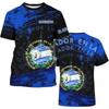 3D Digital Printing T-Shirt Teen Men's Short Sleeve Top Versatile Breathable