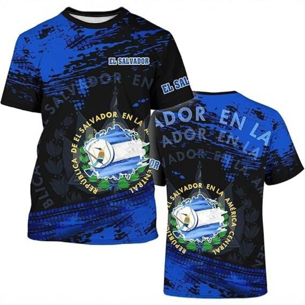 3D Digital Printing T-Shirt Teen Men's Short Sleeve Top Versatile Breathable