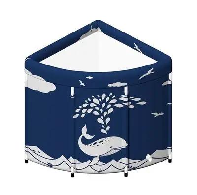 

Large Portable Bathtub Corner Folding Bath Bucket Adult Tub Baby Swimming Pool Insulation Family SPA Bath Tub