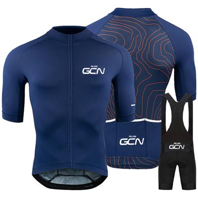 Nuovo Set Maglia da Ciclismo Raudax GCN 2025 Abbigliamento da Ciclismo da Uomo Magliette da Bici da Strada Tuta Pantaloncini Ciclismo con Bretelle Abbigliamento MTB Maglia Pantaloncino