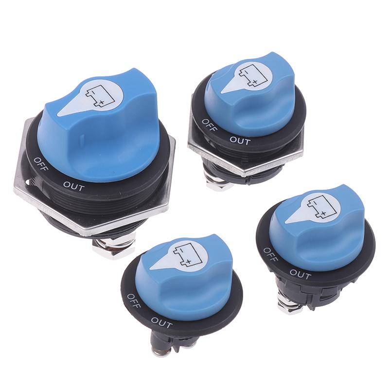 Car Battery Race Rally Switch 50 100 200 300A Blue Battery Disconnector Isolator Cut Off Switch Kit For Rv Motorcycle Truck Boat