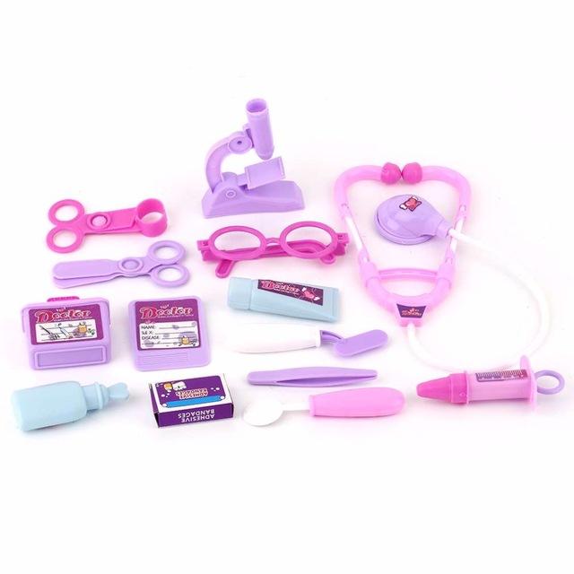 New Pretend Doctor Toys Kids Educational Doctor Case Toy Set Child Medical Kit Doctor Case Juguetes Nurse Roleplay Toy Set Gifts