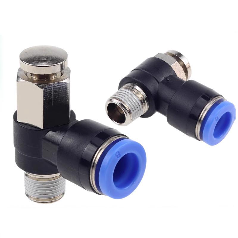 JSB4/6/8/10/12 Pneumatic Button Valve Quick Plug Pressure Relief Connector Normally Closed Manual Press Type Quick Exhaust Valve