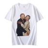 Rapper Kanye West Kissing T Shirt Retro Graphic T Shirts Cotton Tshirt Omari West Fans Lovers Unisex Women Hip Hop Oversized Tees