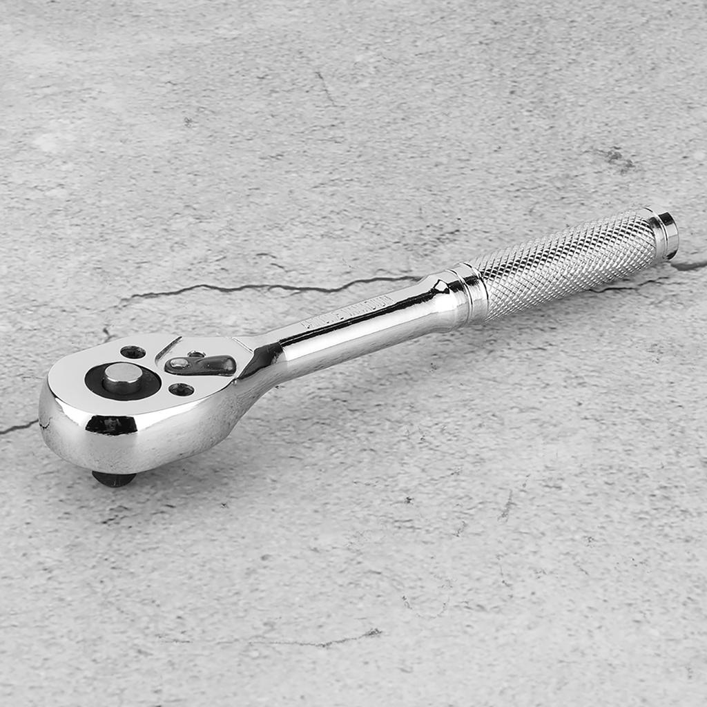 Quick Release Ratchet Wrench 45 Teeth Adjustable Chromed Sleeve Socket Spanner Square Head Professional Hand Tools1 2in
