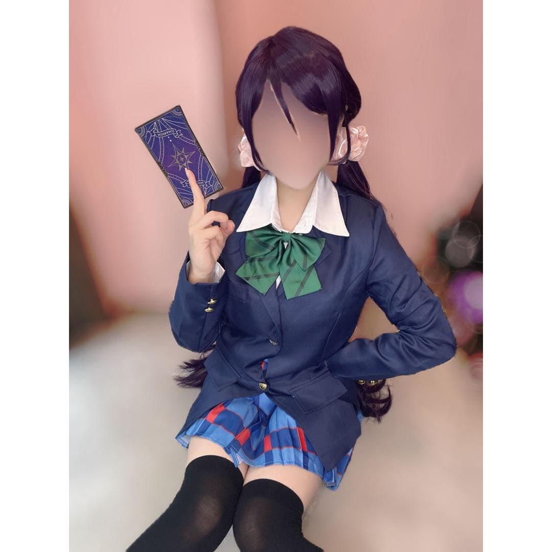 Used Nozomi Tojo Love Live! Uniform with wig full set L size cosplay costume