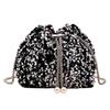 [ideastore] Pailletten-Tasche, Niedlich, Kompakt, Partytasche für Damen (Silber)