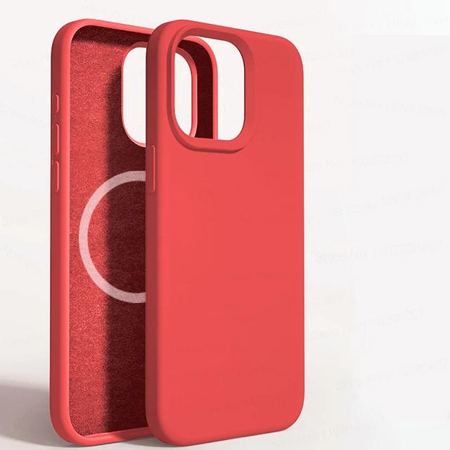 For Magsafe Liquid Silicone Magnetic Case For  For Iphone 16 15 14 13 12 11 Pro Max 16 14 15 Plus Wireless Charging Back Cover
