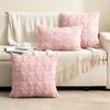 45x45cm/40x40cm Cute Pink Pillow Cover Sweet Girly Throw Pillowcase Insta Style Decorative Cushion Cover for Sofa Bedroom