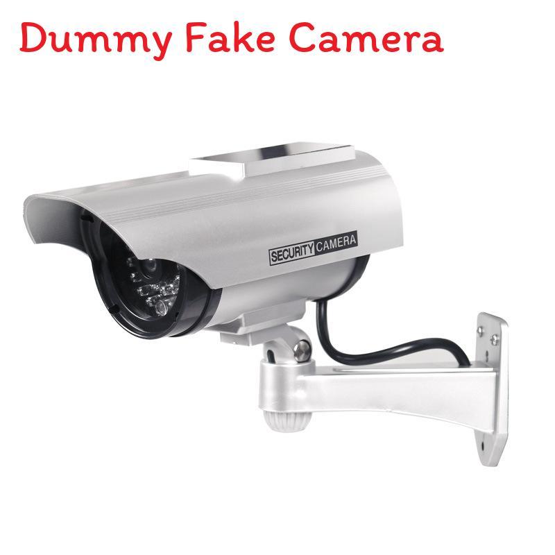 

Solar Power Fake Camera Surveillance Model With Abs Material For Indoor Outdoor Security Decor срібний