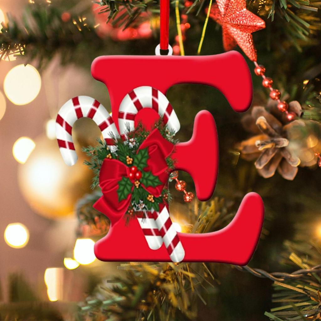 Alphabet-Christbaumschmuck für Feiertagsdekoration und Feiern
