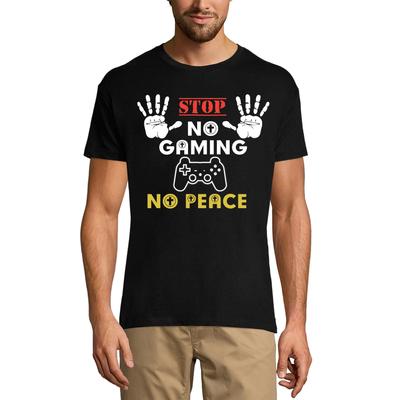 T-shirt da uomo No Gaming No Peace - Smetti di giocare - Citazione sarcastica