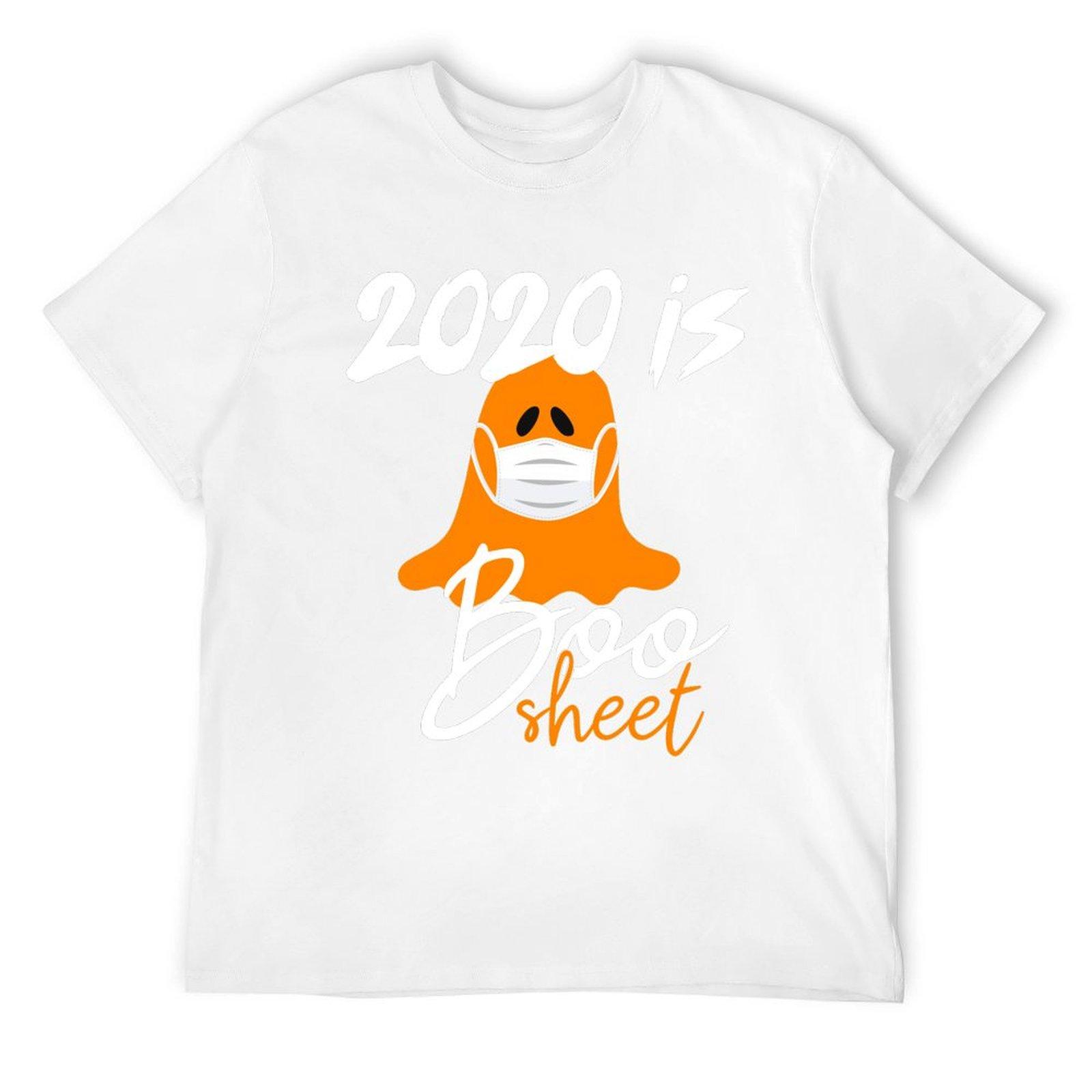 2020 is boo sheet T-Shirt basketball graphic tees tops blue archive sweat mens t shirt graphic S