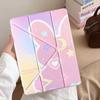 Pink Little Rabbit Holder Cover Tablet Case For iPad Pro 2025 Air 4 5 M3 M2 1 2 M4 11inch Mini 6 7 Pro 11th 10th 9th 8th 7th