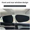 New Electrostatic Sun Visor for Car Side Window 4-Layer Sun Shade Curtains Anti-Glare UV-Blocker Auto Internal Blocker 99.9% UV