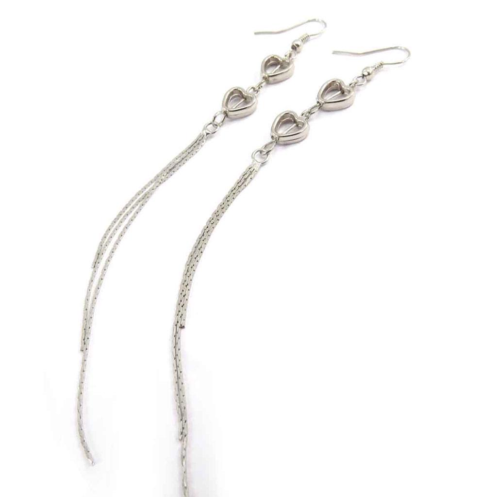 Les Trésors De Lily [J8166] - Stříbrné náušnice 'Láska'