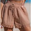 Women's Shorts, Stretchy, High Waisted, Comfortable Wide Leg Pants, Bohemian Style, Beach, Vacation, Casual Pants