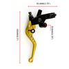 7Celsius8  Motorcycle Brake   Levers Master Cylinder Reservoir Set    