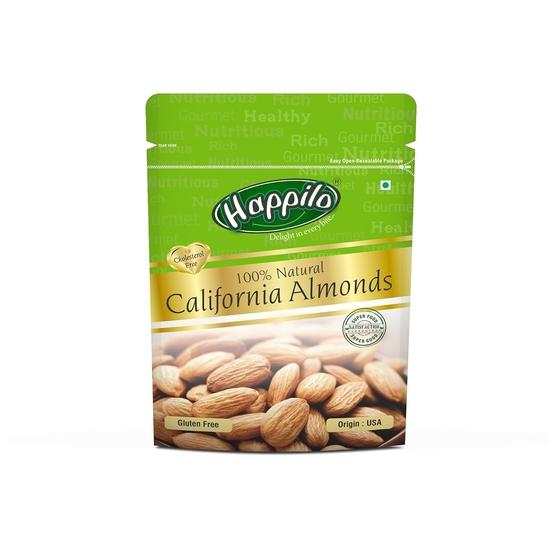 Happilo Premium Seedless Green Raisins, 250 grams & 100% Natural Premium Californian Almonds, 200 grams, Fresh