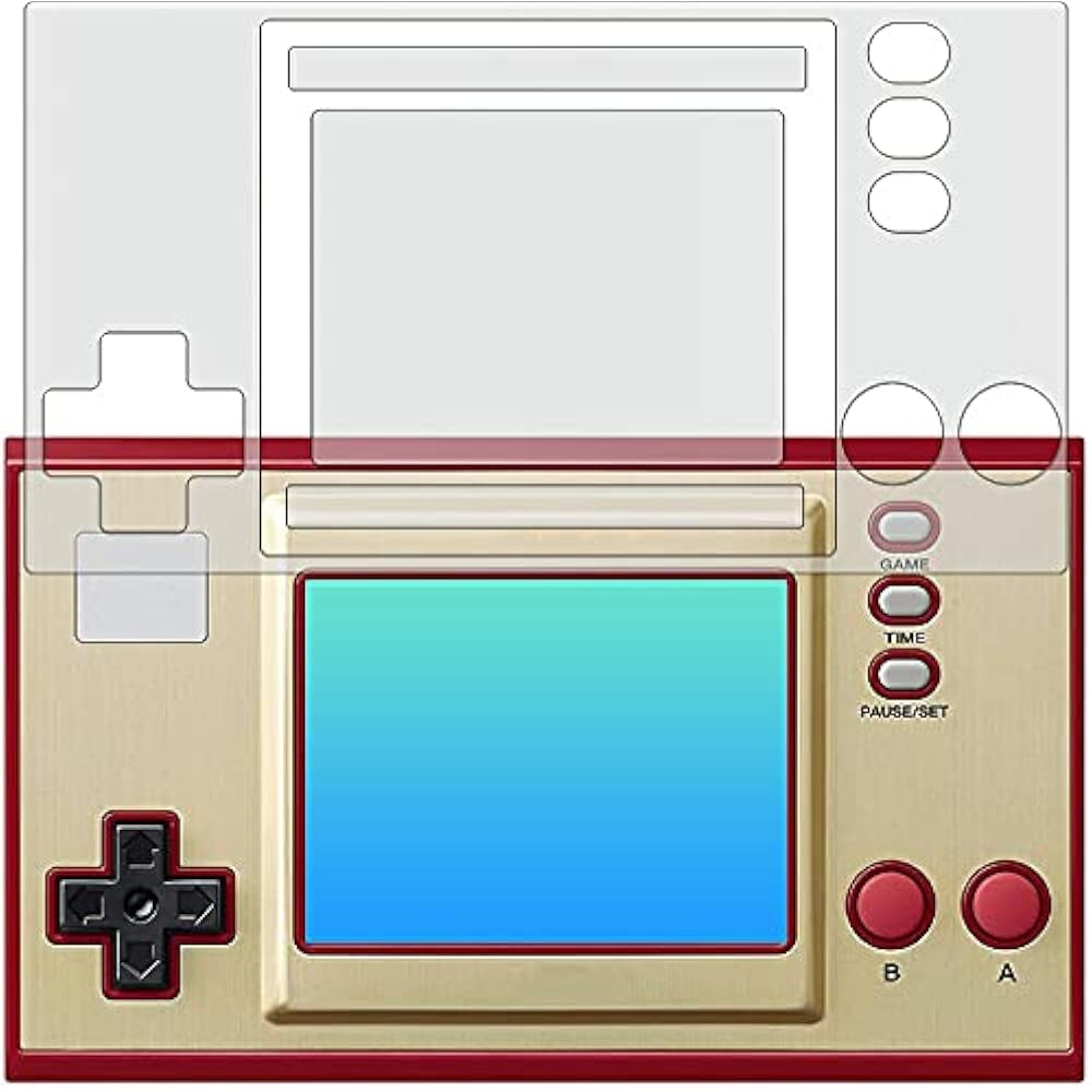 ClearView Game & Watch Super Mario Bros. Full Protection LCD Protective Film Mat (Reflection Redu...