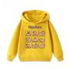 Autumn 3-12Y Cartoon Cute Capybara Print Children's Hooded Hoodies Casual Fashionable Comfortable Boy Girl Sweatshirt Pullover