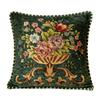 Flowers Embroidery Cushion Cover Embossed Pillowcases Jacquard Pillow Cover for Living Bedroom Home Decor 45x45cm