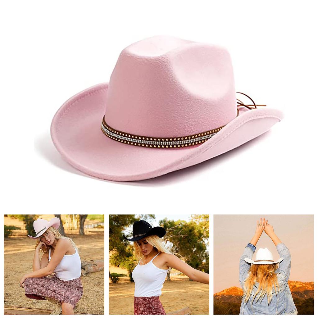 Wide Brim Cowboy Hat Knight Hat for Bachelorette Party Music Festival Versatile for Club Stage Bar Photo Props