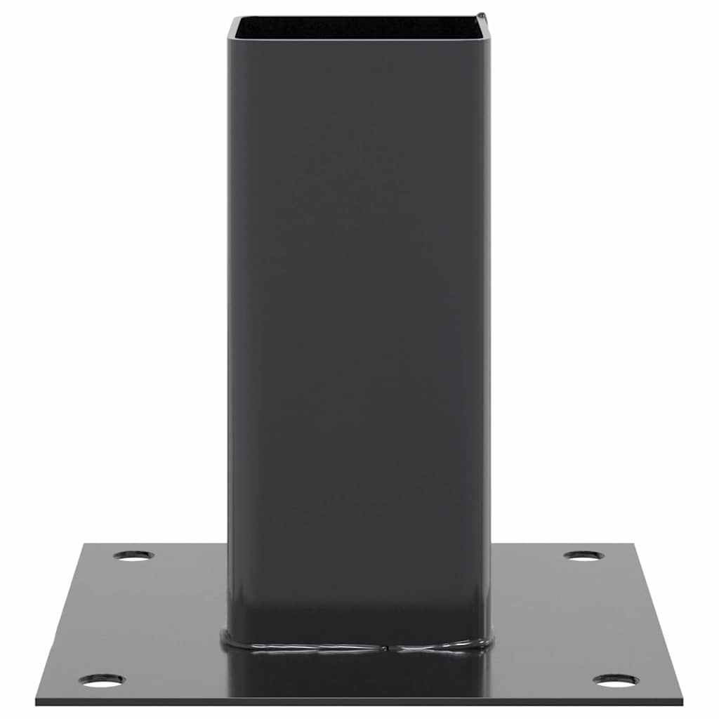 Square Post Base 4 pcs 71 x 71 mm Powder Coated Steel