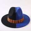 Popular European and American Classic Double-color Wide-brimmed Top Hat Men's and Women's Fashion OL Style Cowboy Hat Jazz Hat